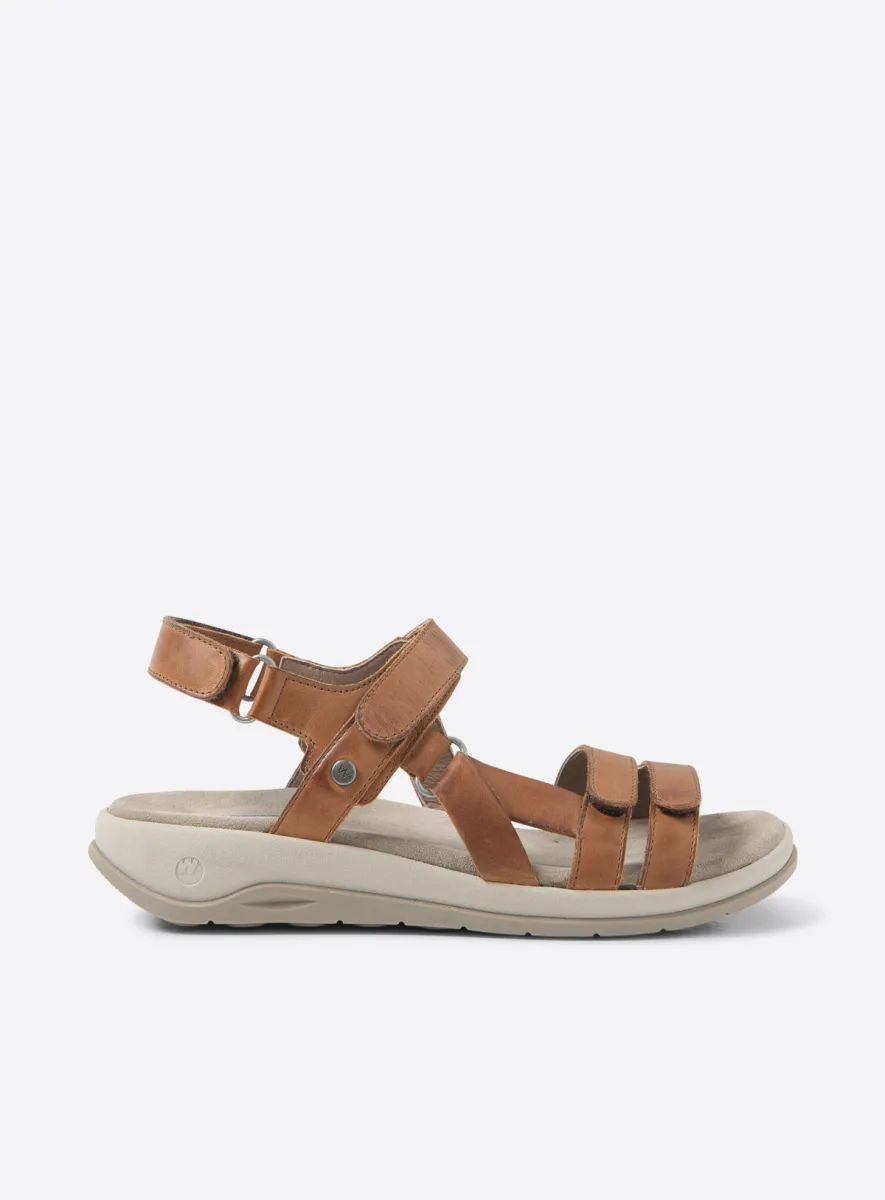 Wolky Manilla - Leder cognac Sandalen für damen