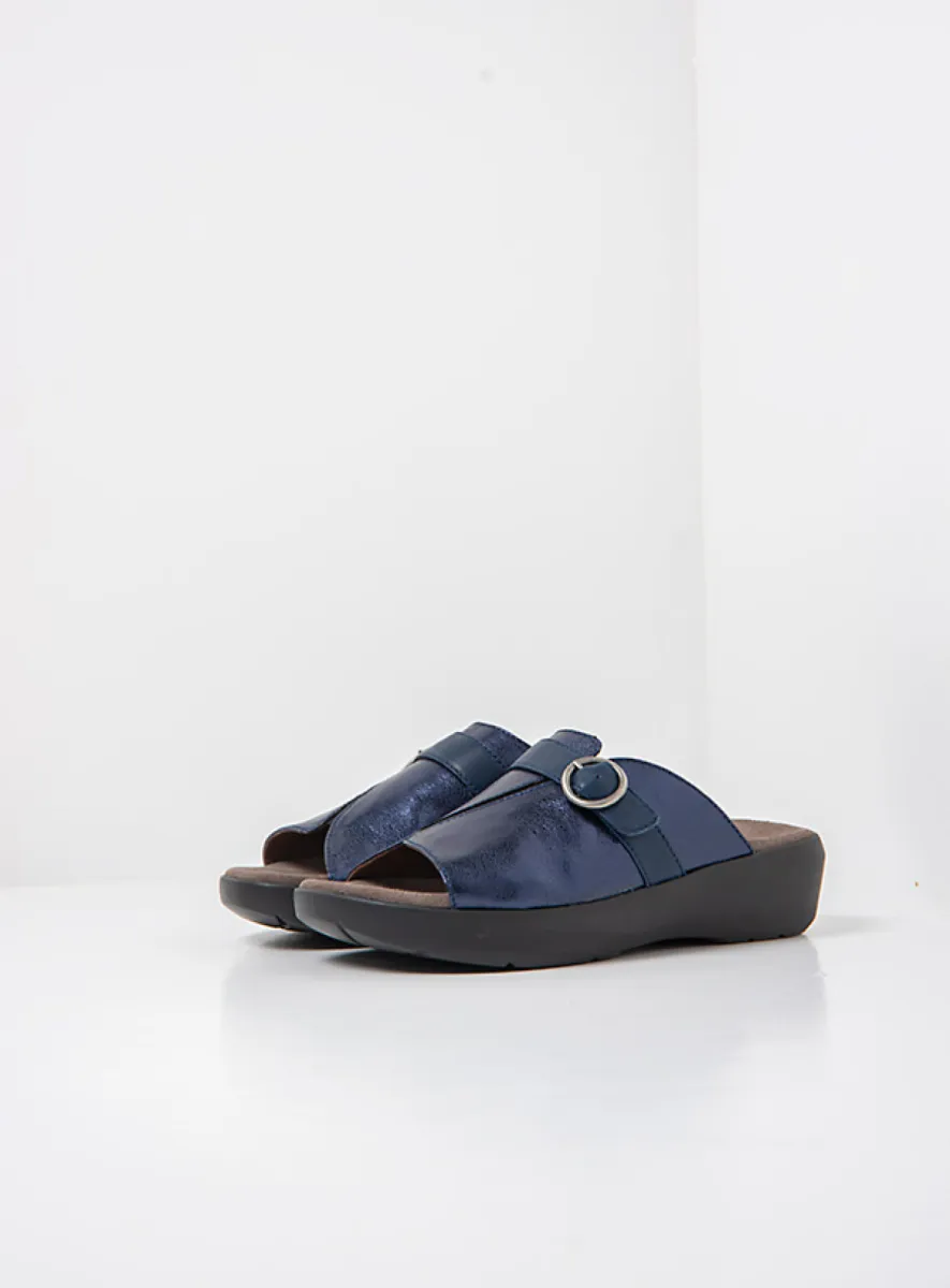 Wolky SS26 00204 Chino 23800 Leder metallic blau