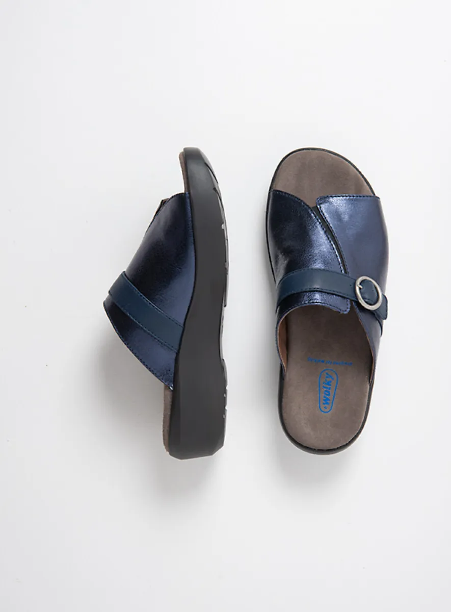 Wolky SS26 00204 Chino 23800 Leder metallic blau