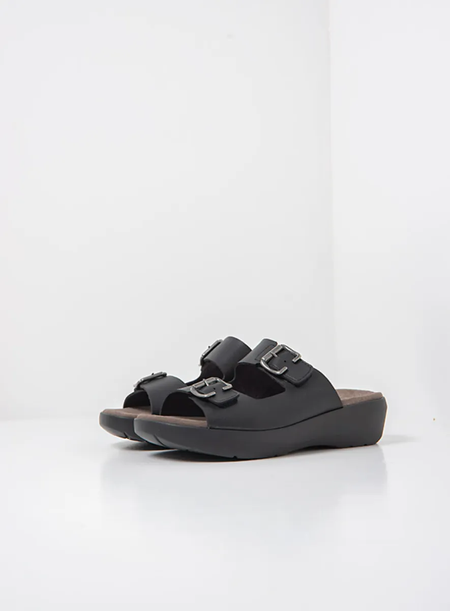 Wolky Newport - Biocare vegan schwarz Pantoletten für damen
