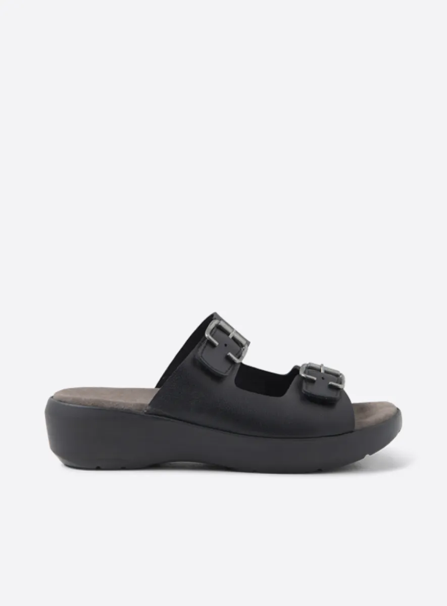 Wolky Newport - Biocare vegan schwarz Pantoletten für damen
