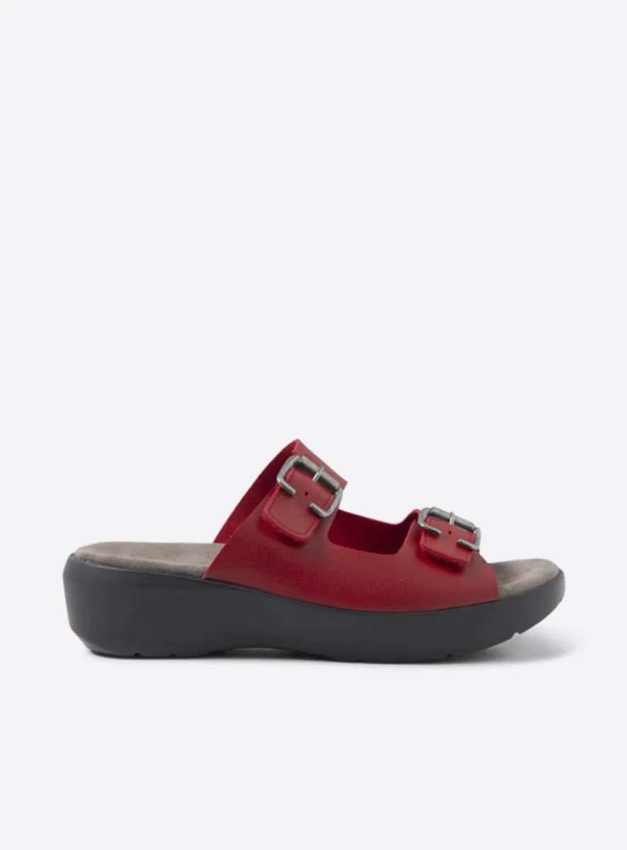 Wolky Newport - Biocare vegan rot Pantoletten für damen