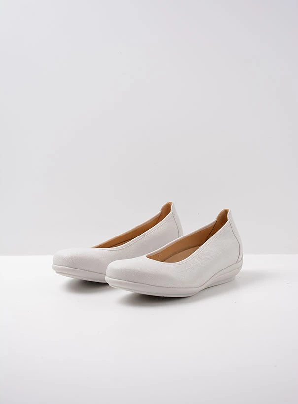 wolky ballerinas 00386 duncan f2f 80112 biocare weiss front