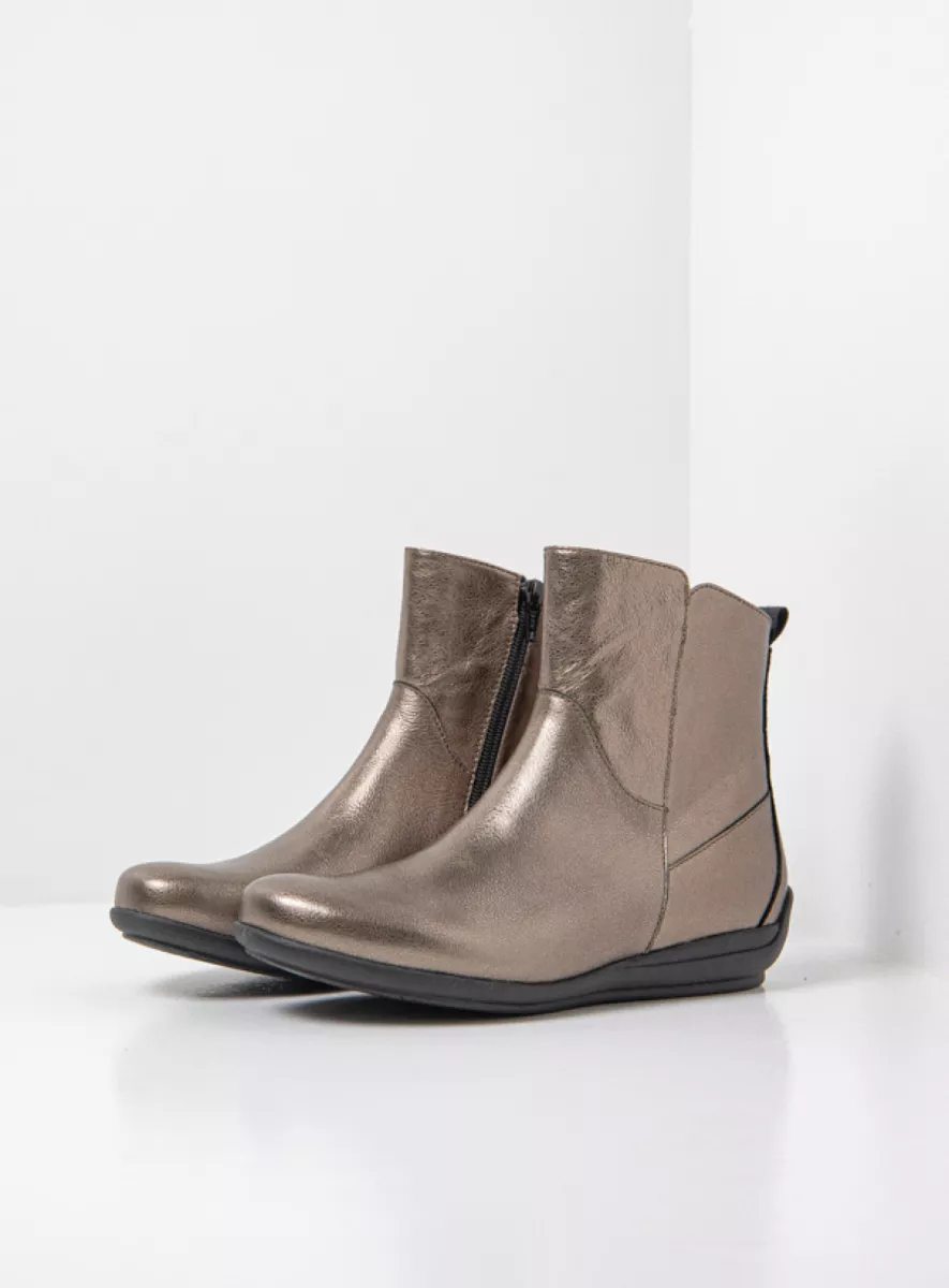 Wolky Stiefel 00388 Ryland F2F 23203 Leder metallic bronze