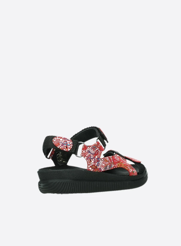 wolky sandalen 00710 energy lady 42500 rood mosaic suede back