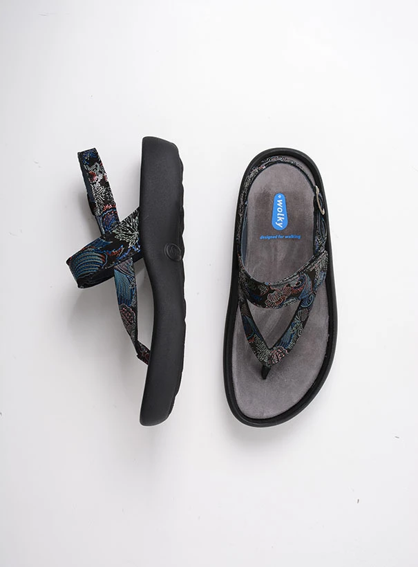 wolky sandalen 00882 cebu 68080 veloursleder schwarz blau top