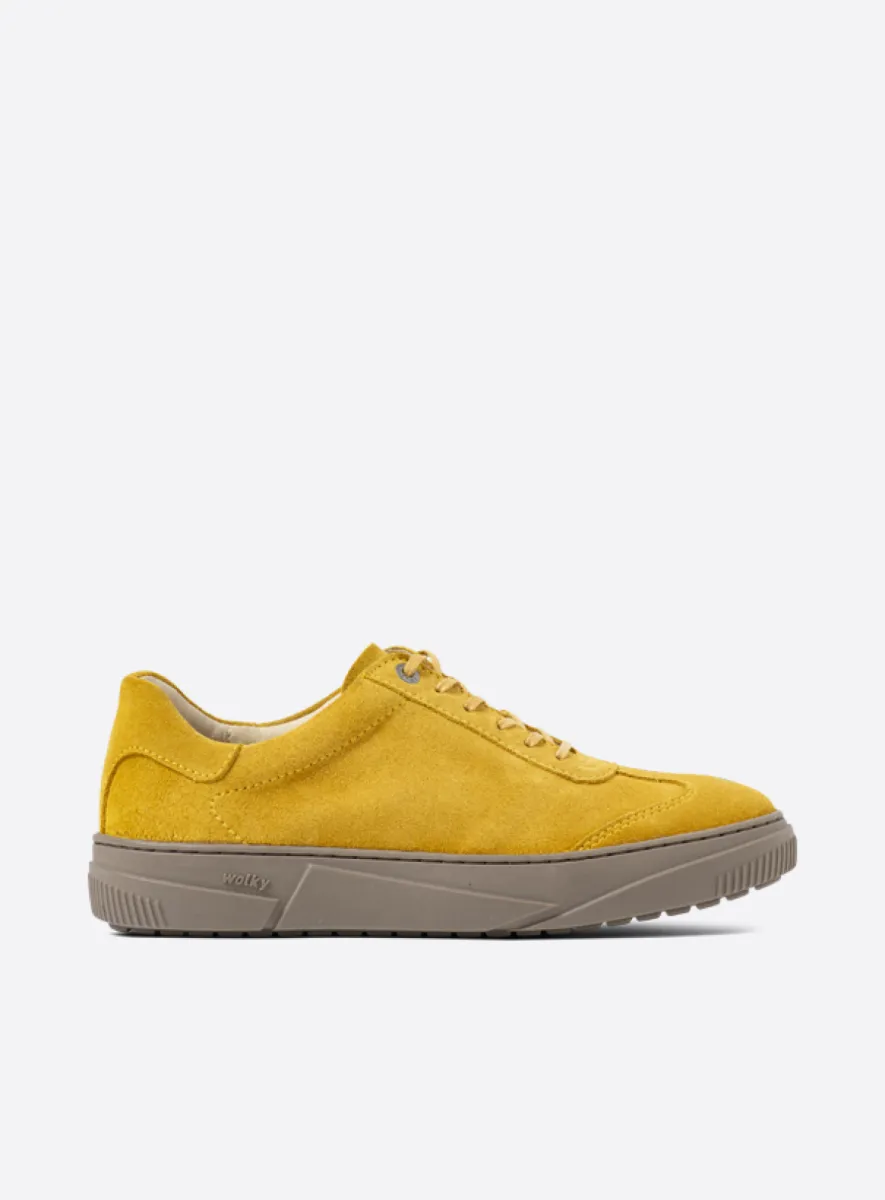 Wolky Foria - Veloursleder currygelb Atmungsaktive Schuhe für damen