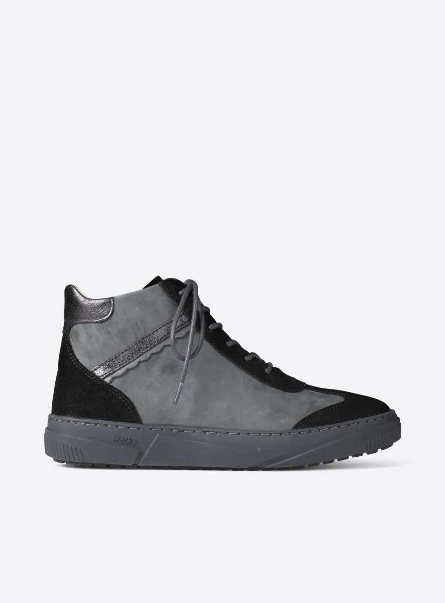 Wolky Sapri - Veloursleder schwarz Atmungsaktive Schuhe für damen