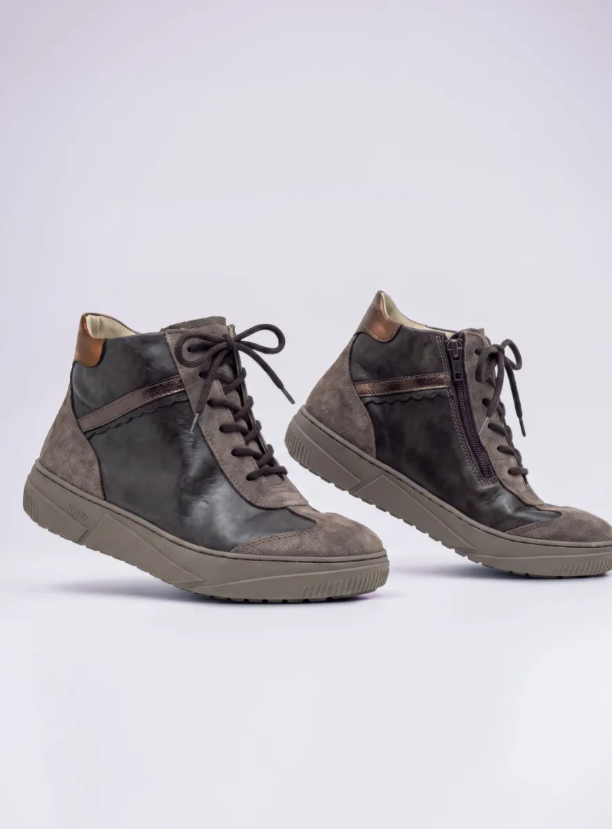 Wolky Sapri - Veloursleder taupe Bequeme Sneaker für Damen für damen