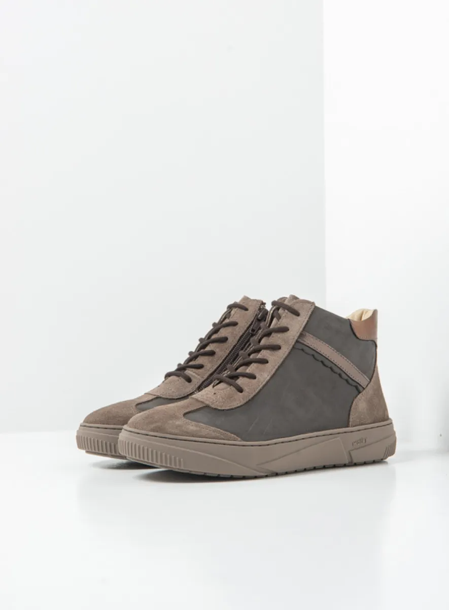 Wolky Sapri - Veloursleder taupe Bequeme Sneaker für Damen für damen
