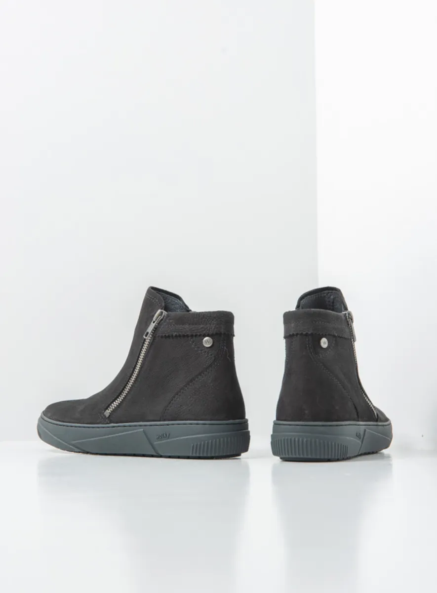 Wolky Stiefeletten 02087 Centola 10000 Nubukleder schwarz