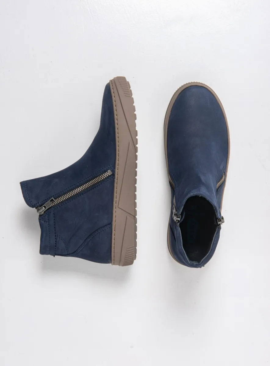 Wolky Stiefeletten 02087 Centola 10800 Nubukleder blau