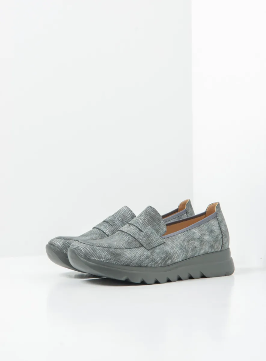 Wolky Snoafer F2F - Biocare vegan anthrazit Atmungsaktive Schuhe für damen