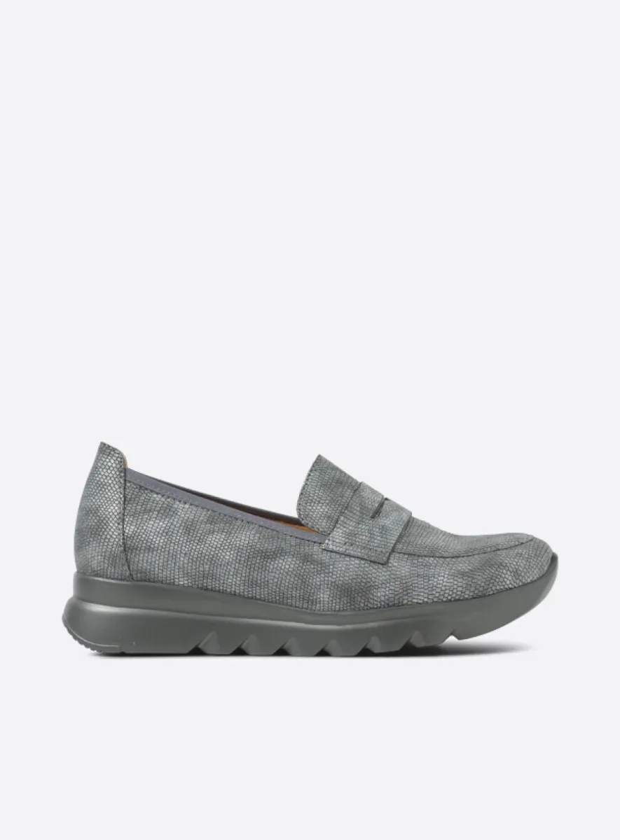 Wolky Snoafer F2F - Biocare vegan anthrazit Atmungsaktive Schuhe für damen