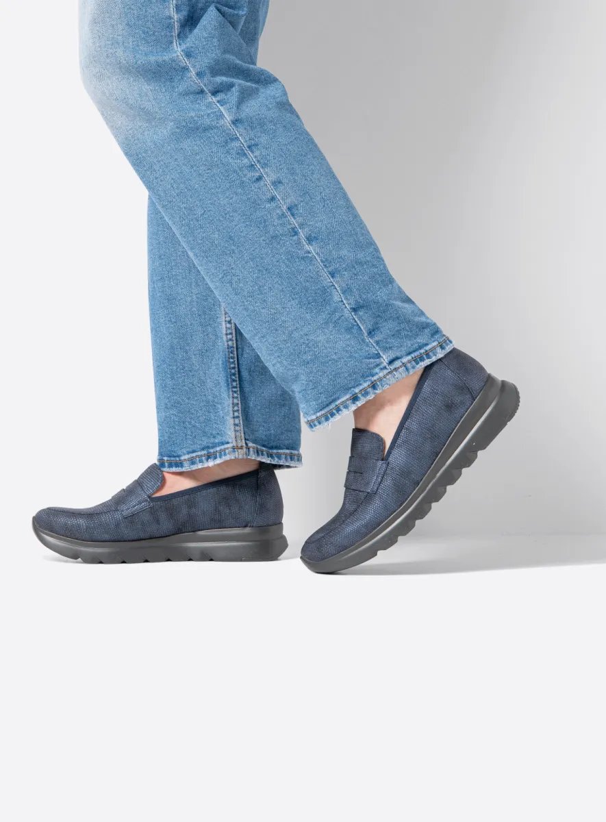 Wolky Schlupfschuhe 02127 Snoafer F2F 83800 Biocare vegan blau