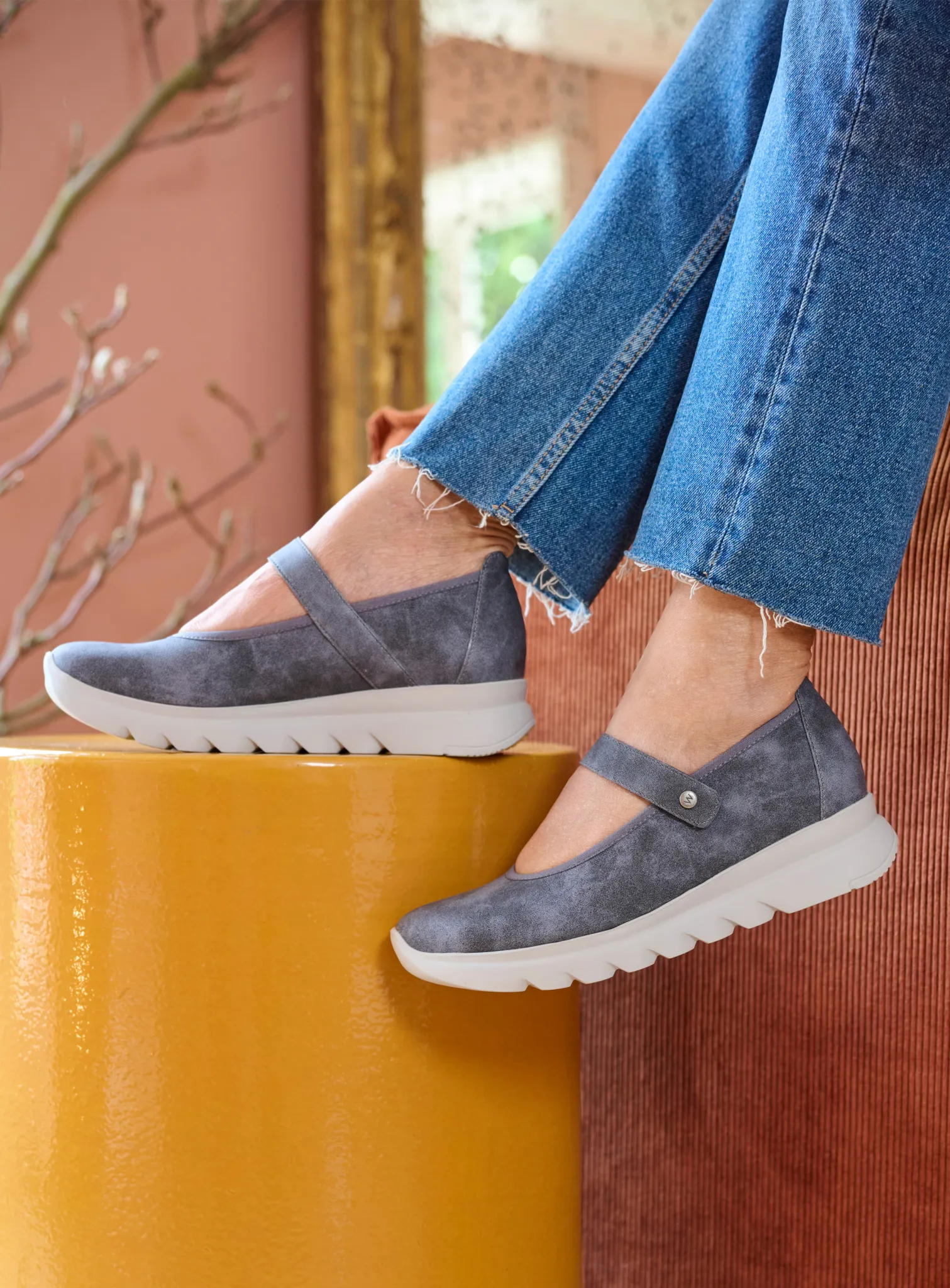 Wolky Riemchenschuhe 02129 Snary Jane F2F 84840 Biocare vegan jeans