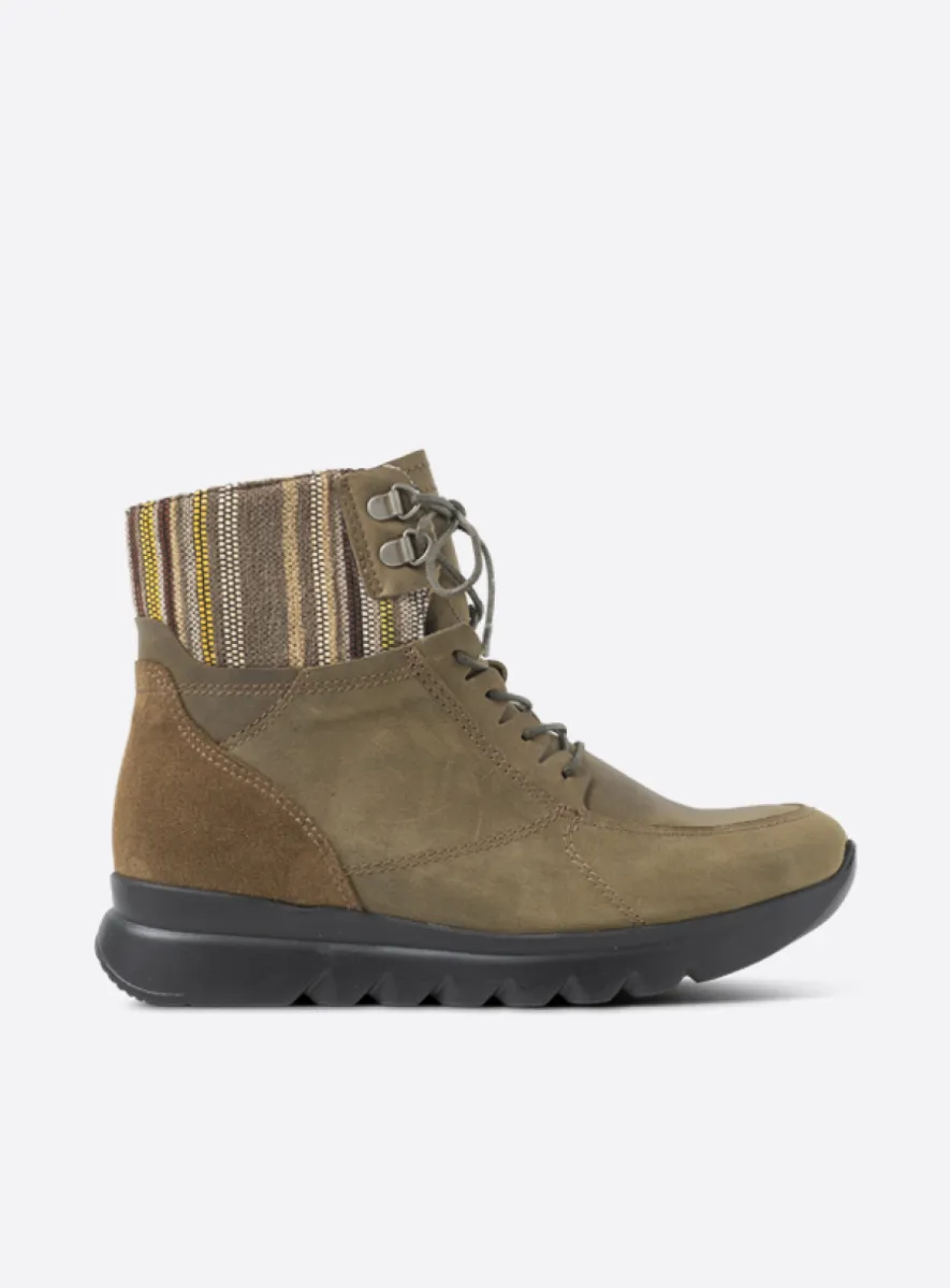 Wolky Grenada HV - Nubukleder olivgrün Atmungsaktive Schuhe für damen