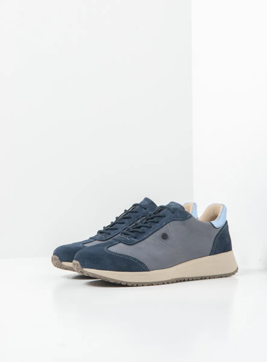 Wolky Daba - Effekt-Leder blau Atmungsaktive Schuhe für damen