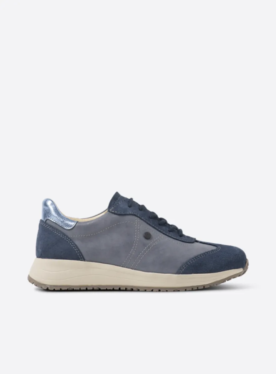 Wolky Daba - Effekt-Leder blau Atmungsaktive Schuhe für damen