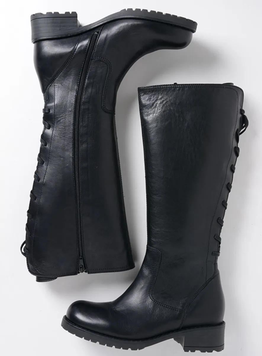 Wolky Lascana - Leder schwarz Stiefel für damen