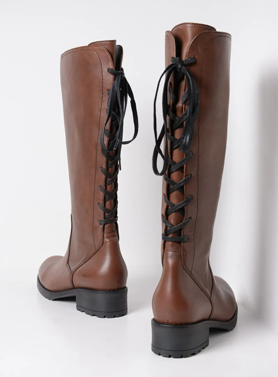 Wolky Stiefel 02480 Lascana 20430 Leder cognac