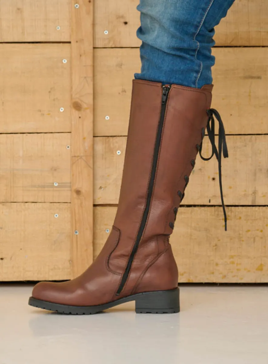 Wolky Stiefel 02480 Lascana 20430 Leder cognac