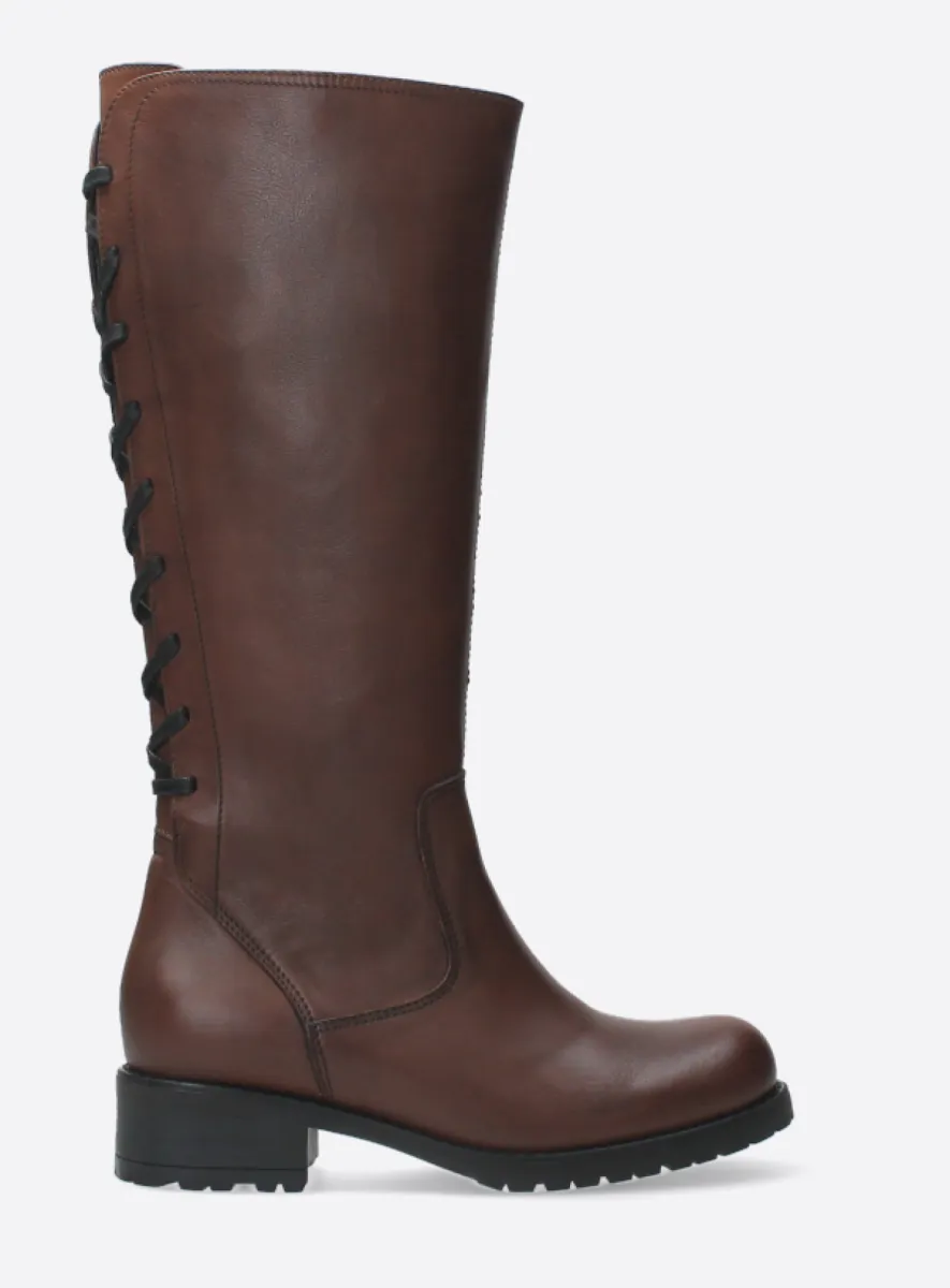 Wolky Lascana - Leder cognac Stiefel für damen