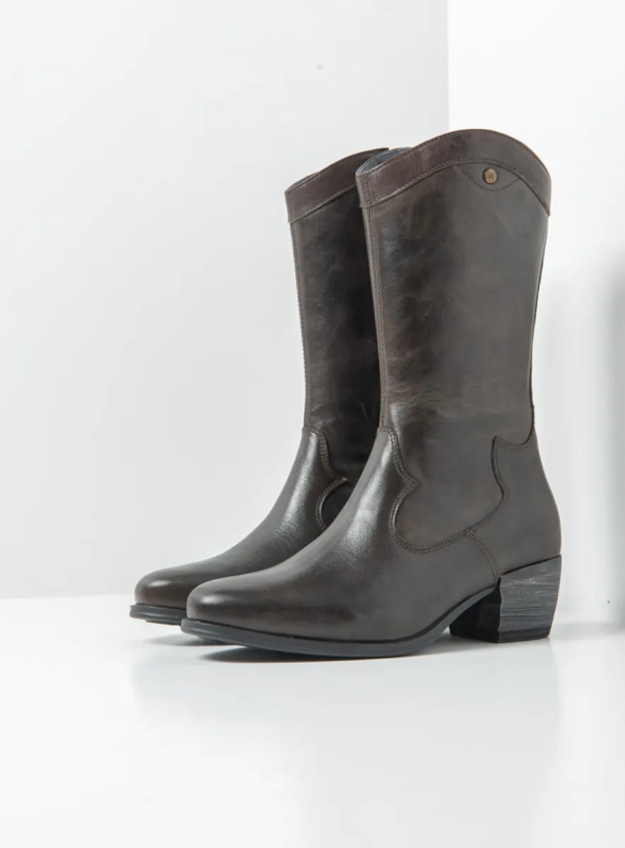 Wolky Caldwell HV - Leder braun Cowboystiefel für damen