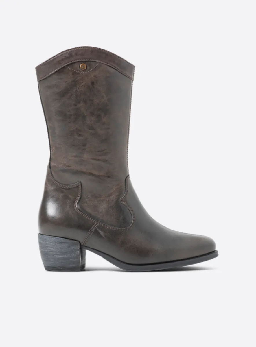 Wolky Caldwell HV - Leder braun Cowboystiefel für damen