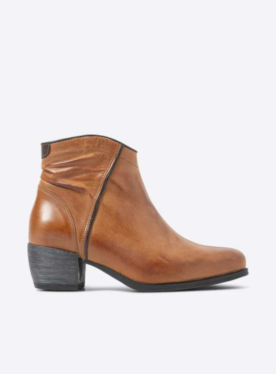 Wolky Montalba HV - Leder cognac Cowboystiefel für damen