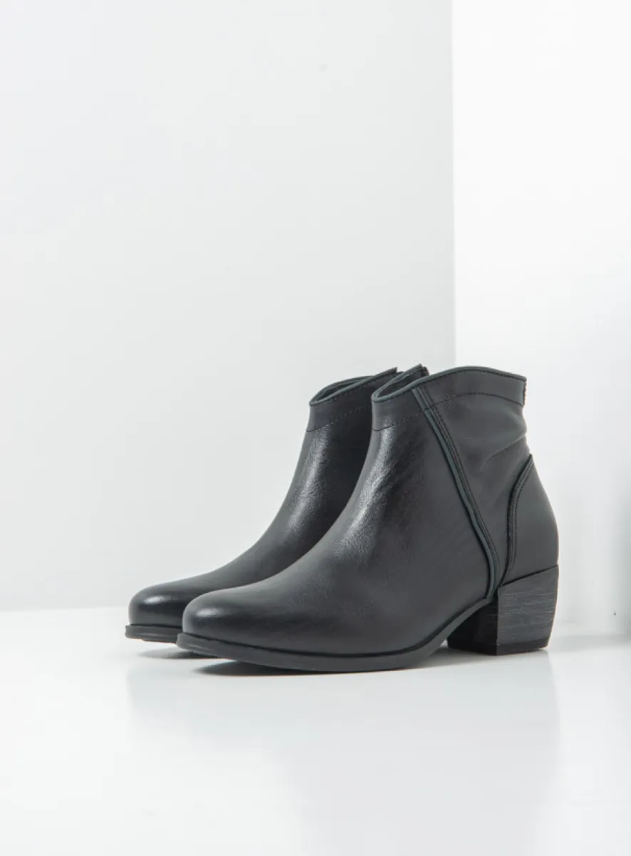 Wolky Montalba HV - Leder schwarz Cowboystiefel für damen