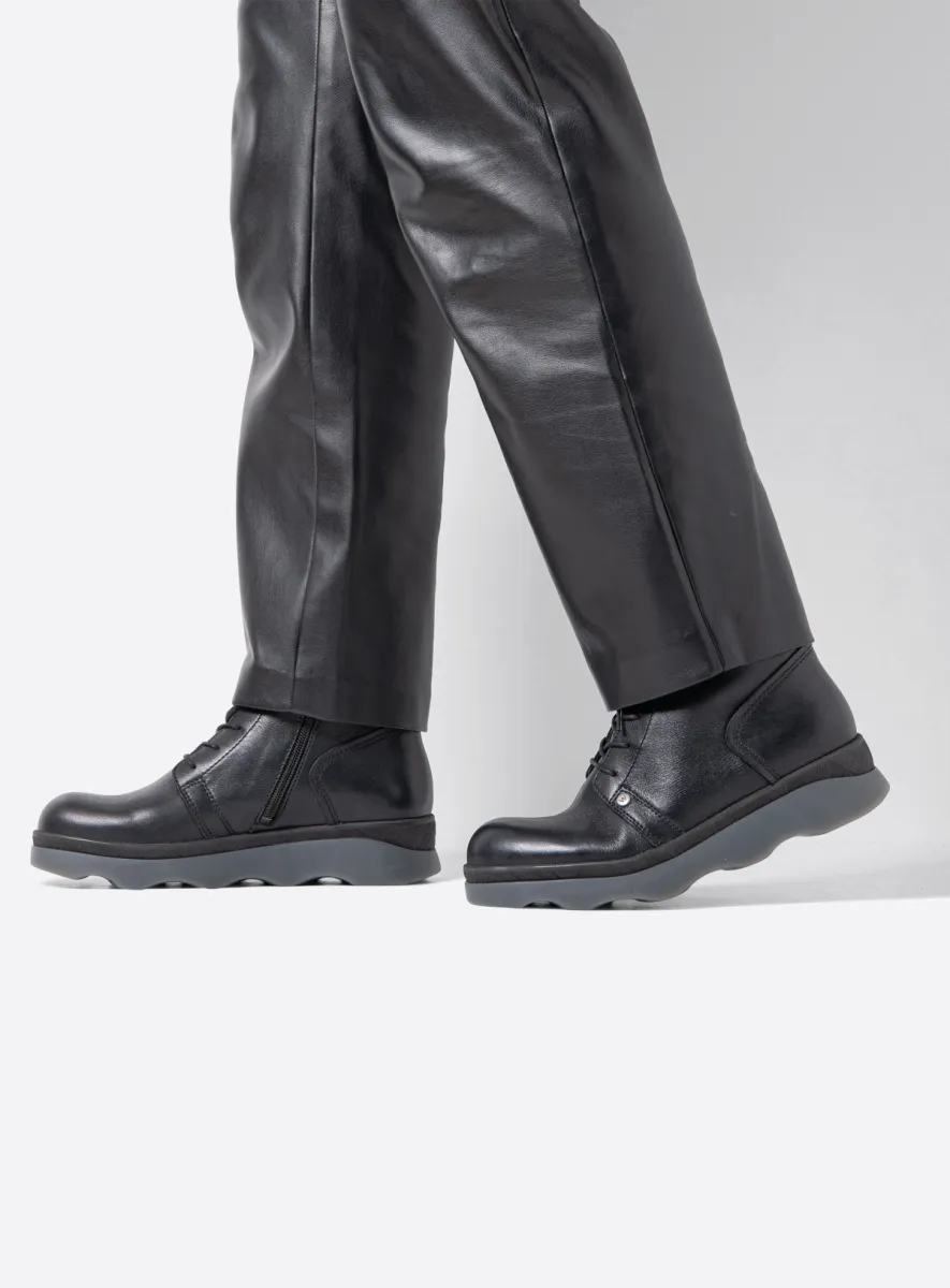 Wolky Schnürstiefeletten 02982 Destiny HV 38000 Leder schwarz