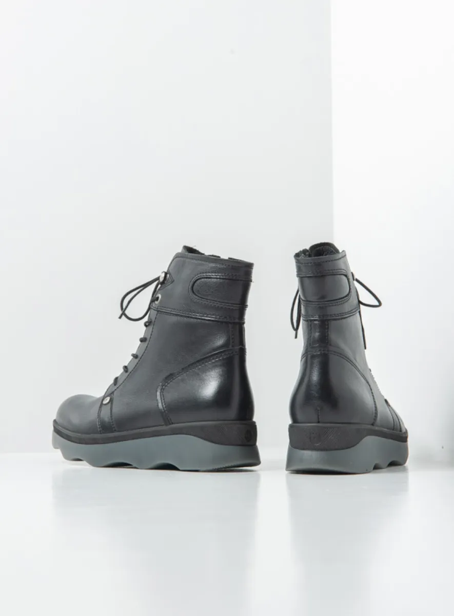 Wolky Schnürstiefeletten 02982 Destiny HV 38000 Leder schwarz