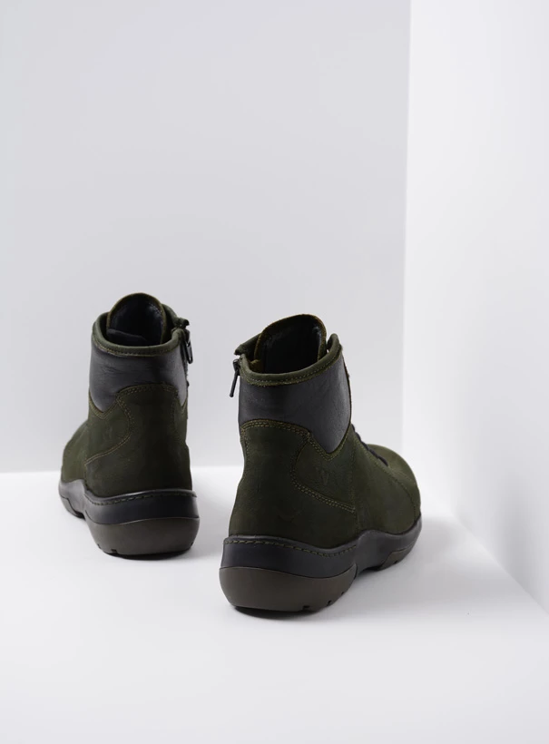 wolky extra komfort 03026 ambient 11735 forest groen nubuck back