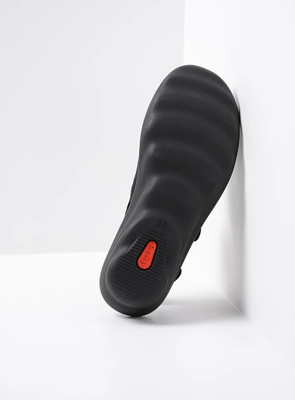 wolky sandalen 03125 scala 48000 zwart geprint suede sole