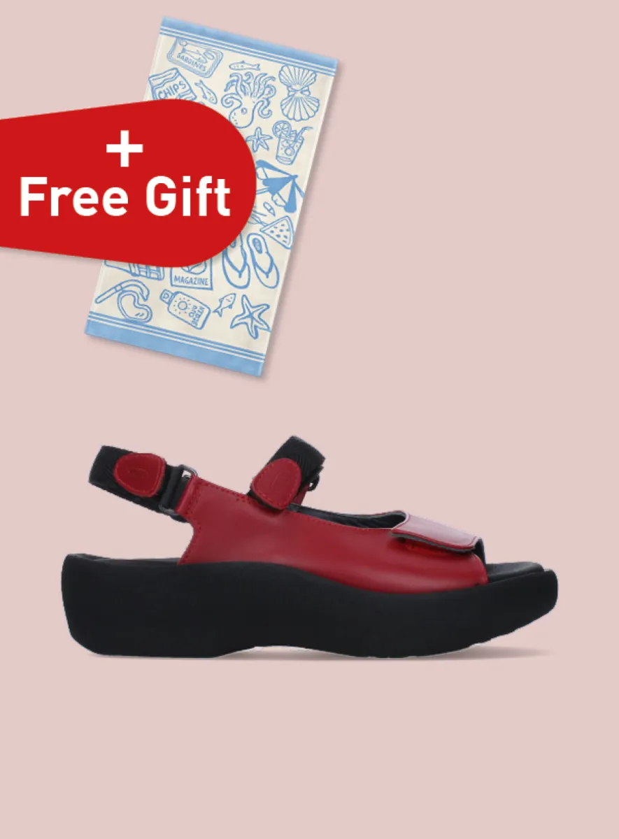 Wolky Jewel - Leder rot Sandalen für damen