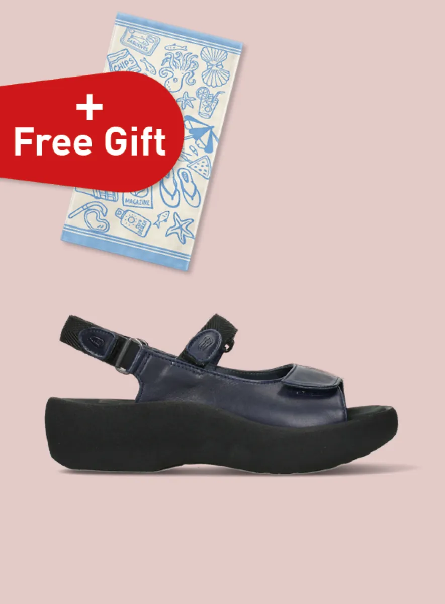 Wolky Jewel - Leder blau Sandalen für damen