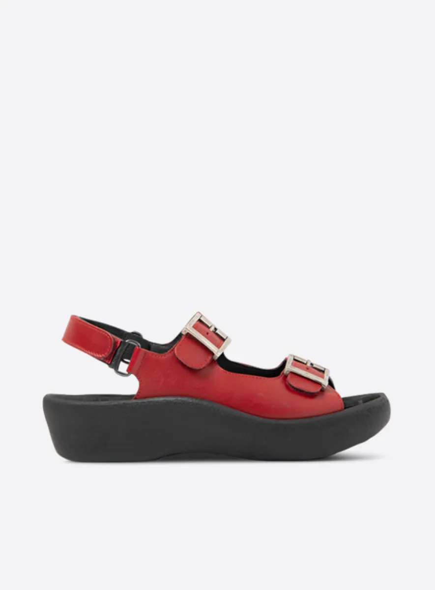 Wolky Fortune - Leder rot Sandalen für damen