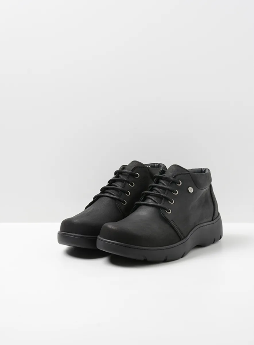 Wolky Tarda WR - Nubukleder schwarz Schnürschuhe für damen