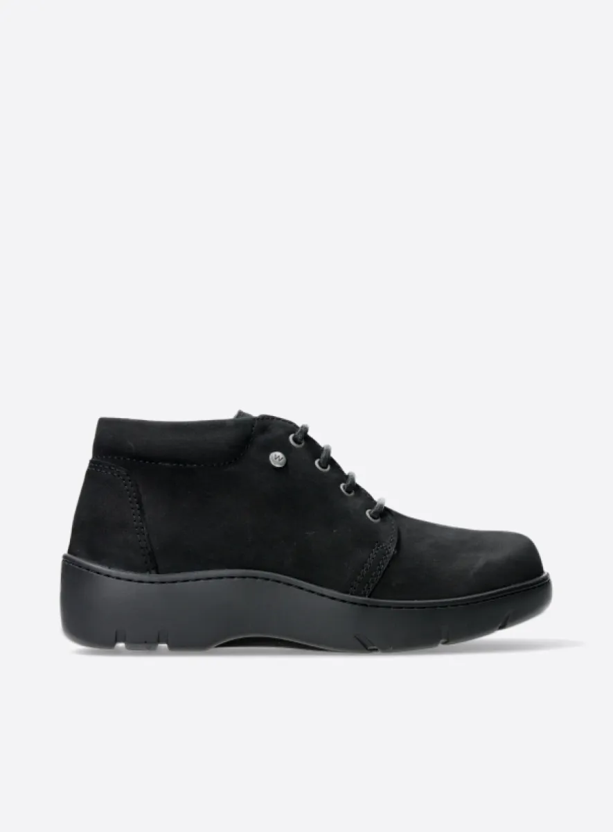 Wolky Tarda WR - Nubukleder schwarz Schnürschuhe für damen