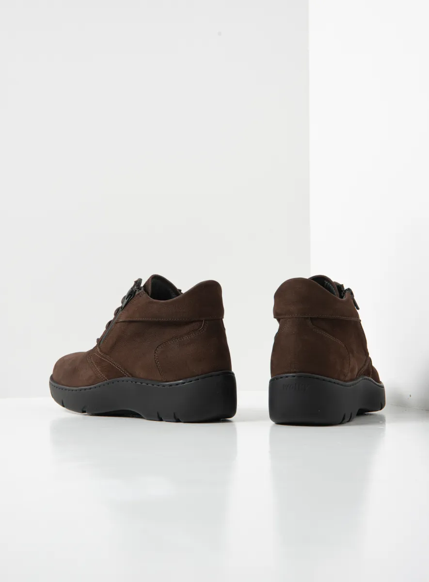 Wolky Annemarie - Nubukleder braun Atmungsaktive Schuhe für damen