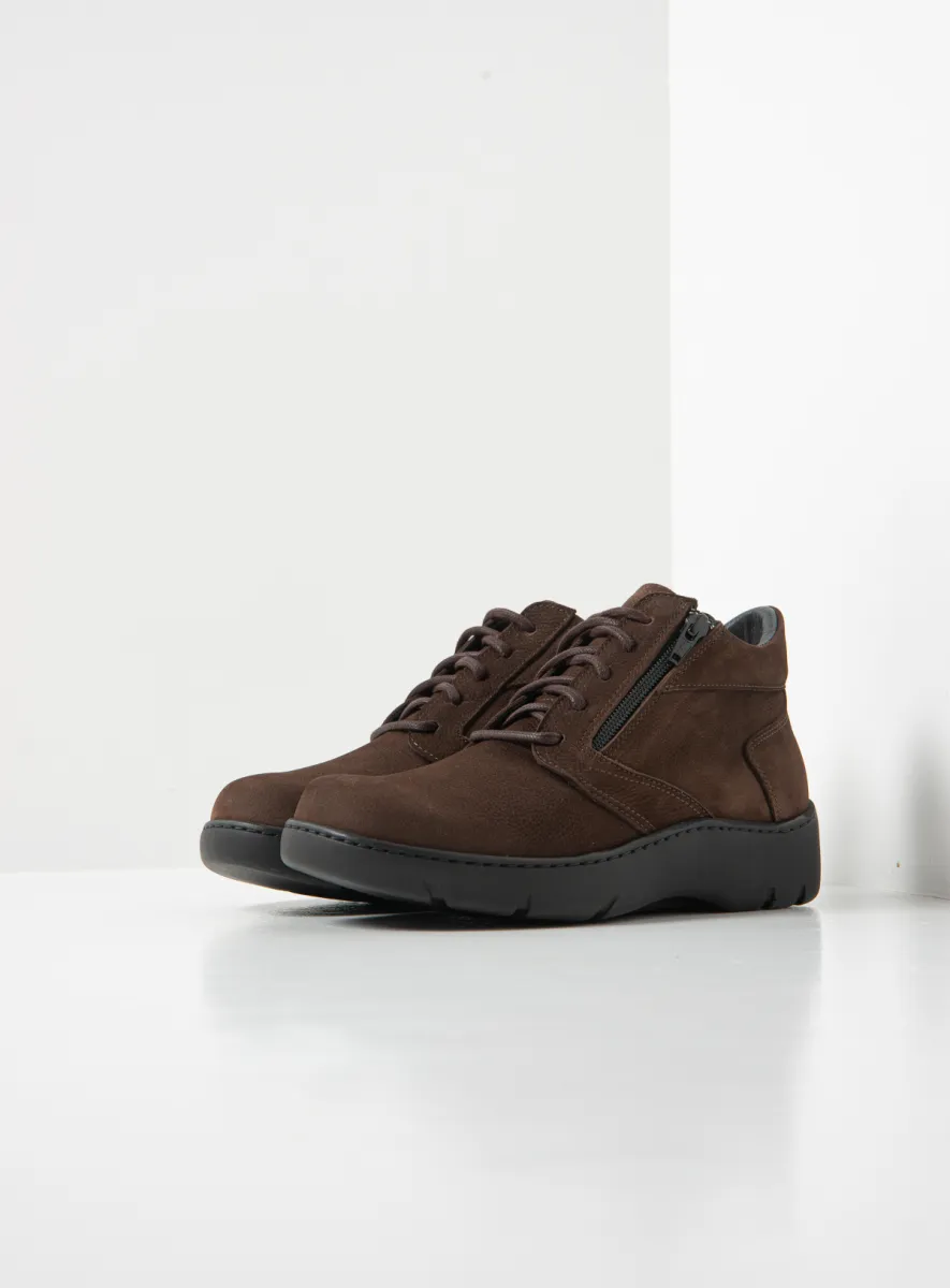 Wolky Schnürschuhe 03257 Annemarie 10300 Nubukleder braun