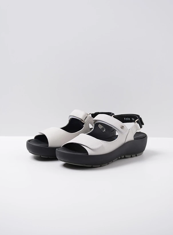 wolky sandalen 03325 rio 20100 leder weiss front