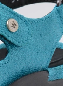 wolky sandalen 03927 delft 15760 turquoise nubuck detail
