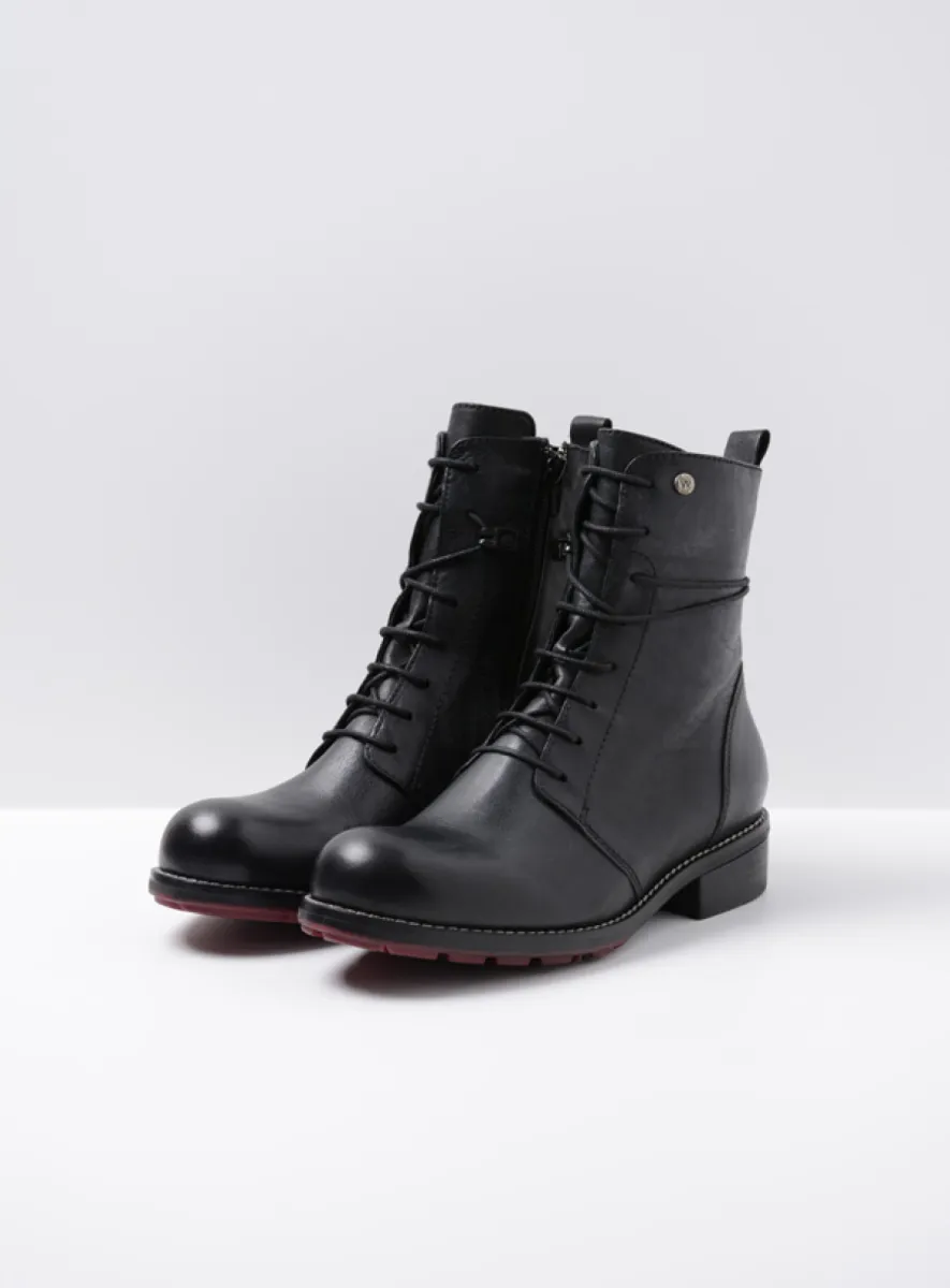 Wolky Murray+ - Leder schwarz Atmungsaktive Schuhe für damen