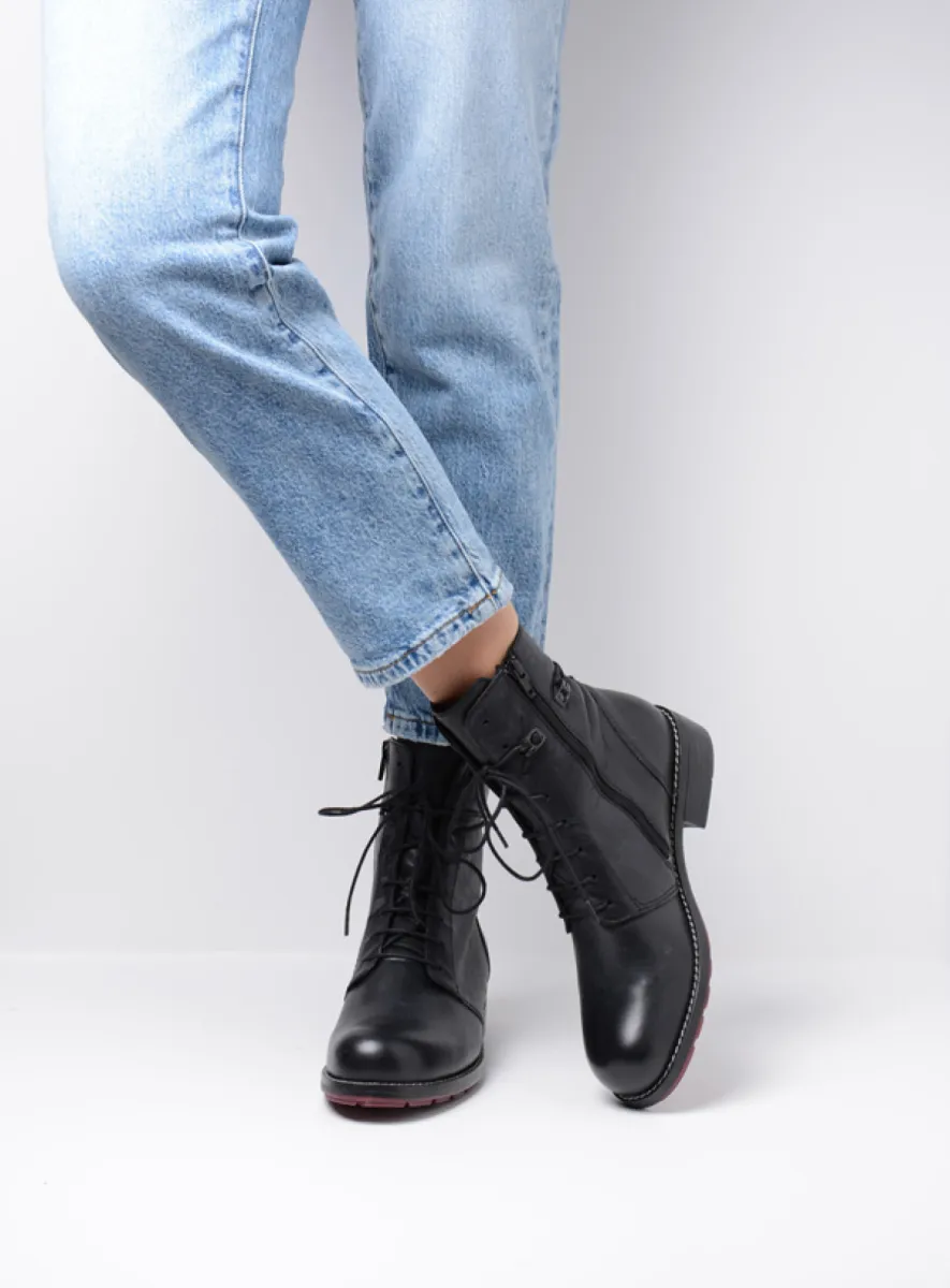 Wolky Stiefeletten 04444 Murray+ 20000 Leder schwarz