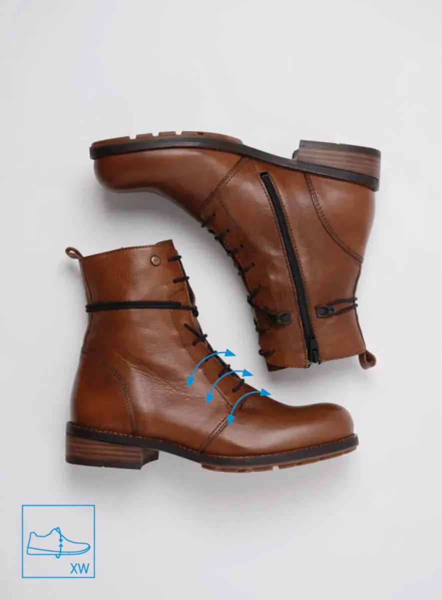 Wolky Stiefeletten 04444 Murray+ 20430 Leder cognac