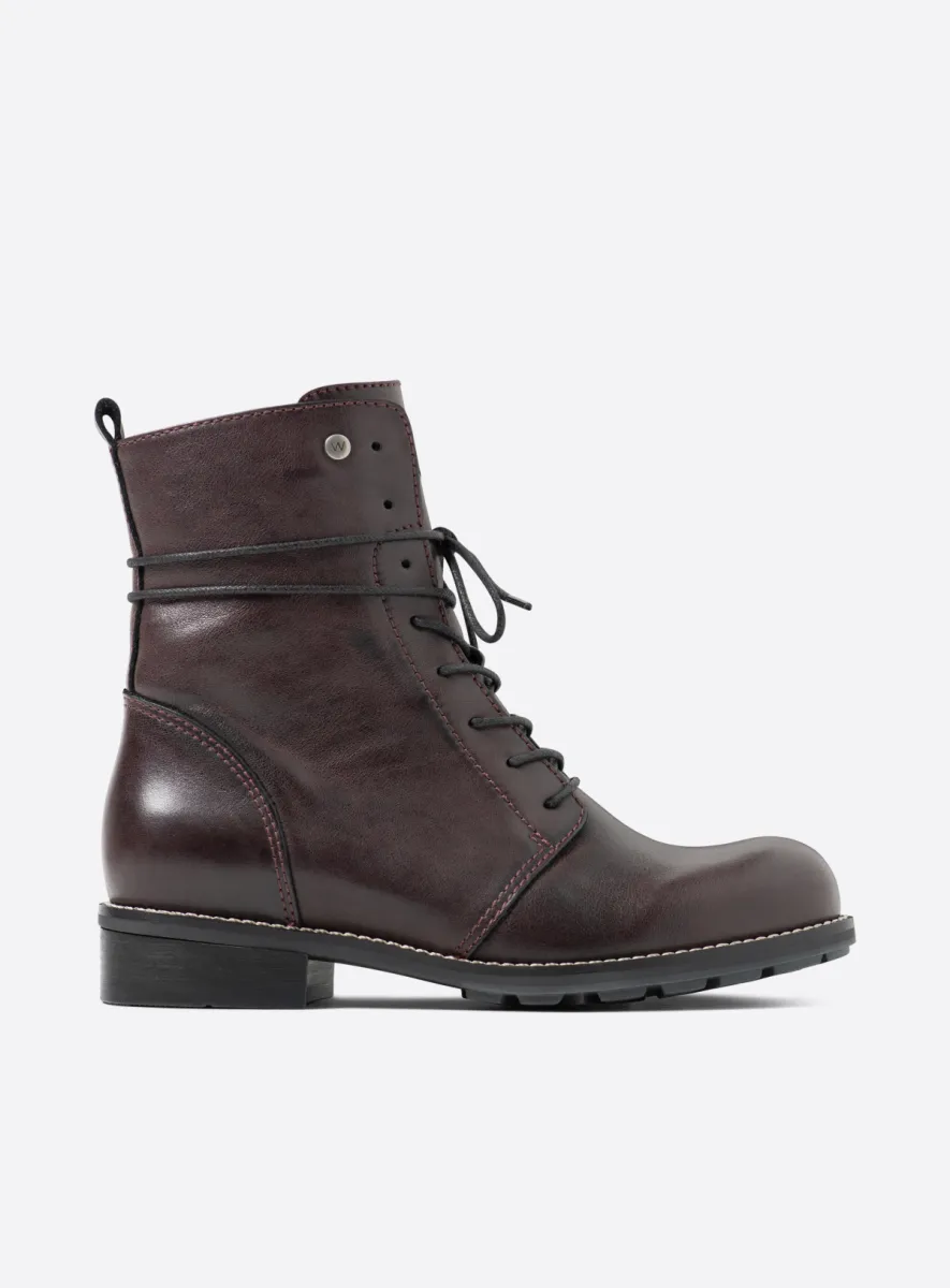 Wolky Murray+ - Leder bordeauxrot Atmungsaktive Schuhe für damen