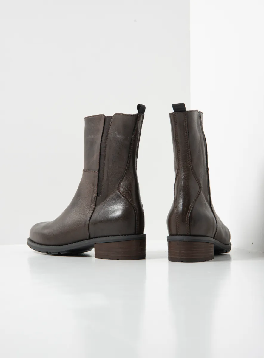 Wolky Stiefel 04450 Neola 38300 Leder braun