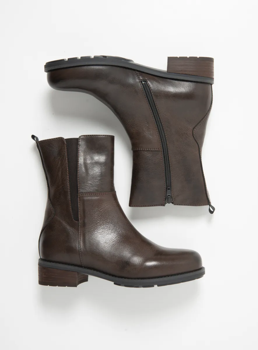 Wolky Stiefel 04450 Neola 38300 Leder braun